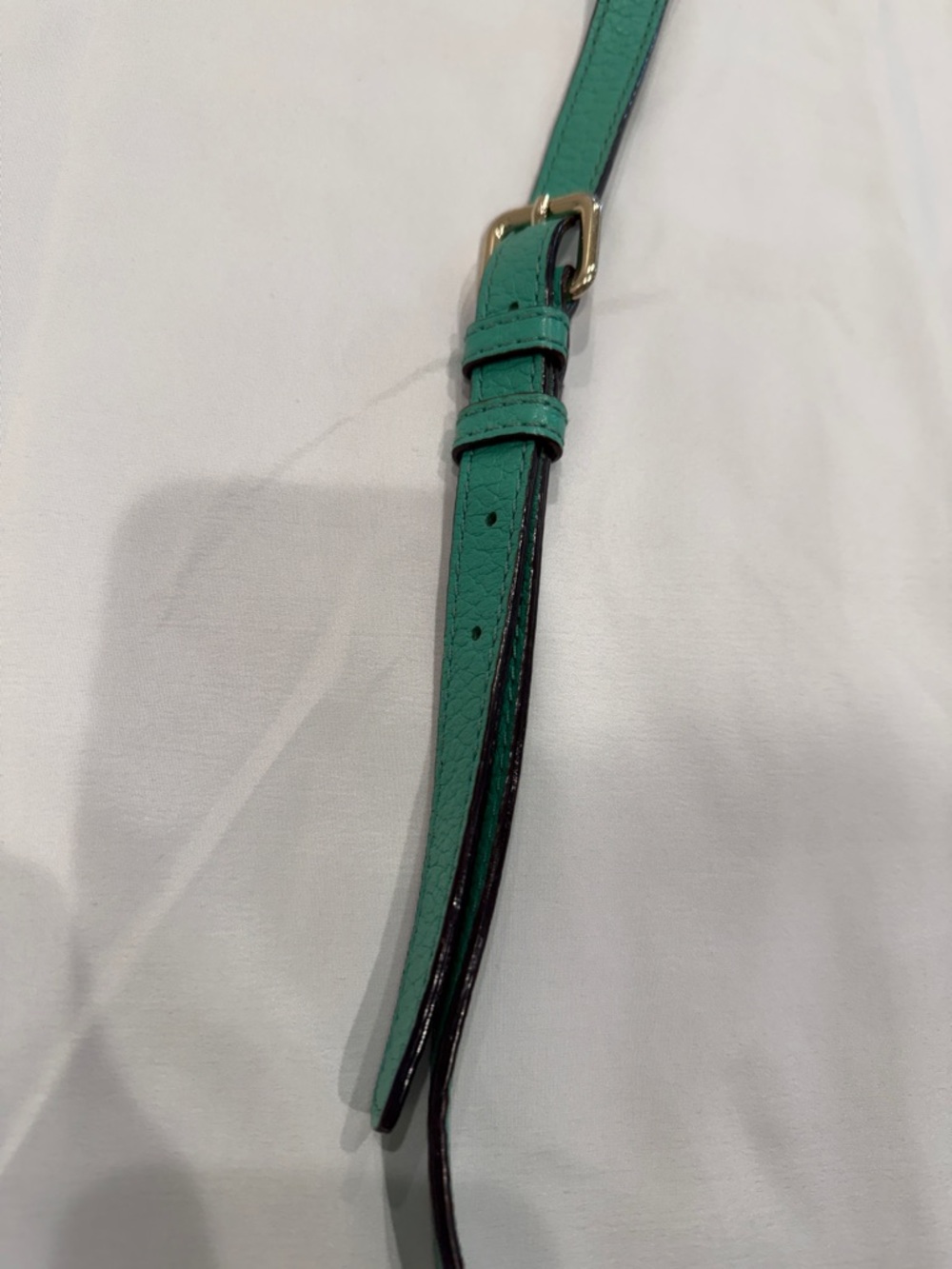 kate spade Green Teal Pebbled Leather Crossbody Bag - Picture 8 of 15